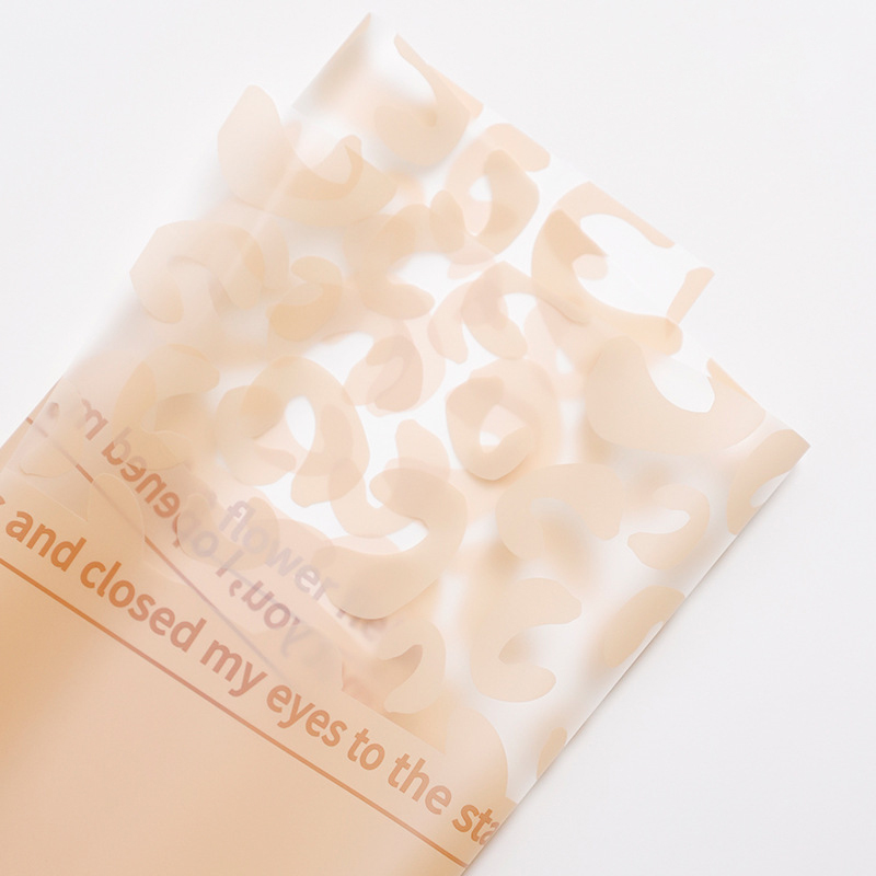 MYHC-08 Leopard Print Kanter Massagefilm Plast Blomma Förpackningsfilm
