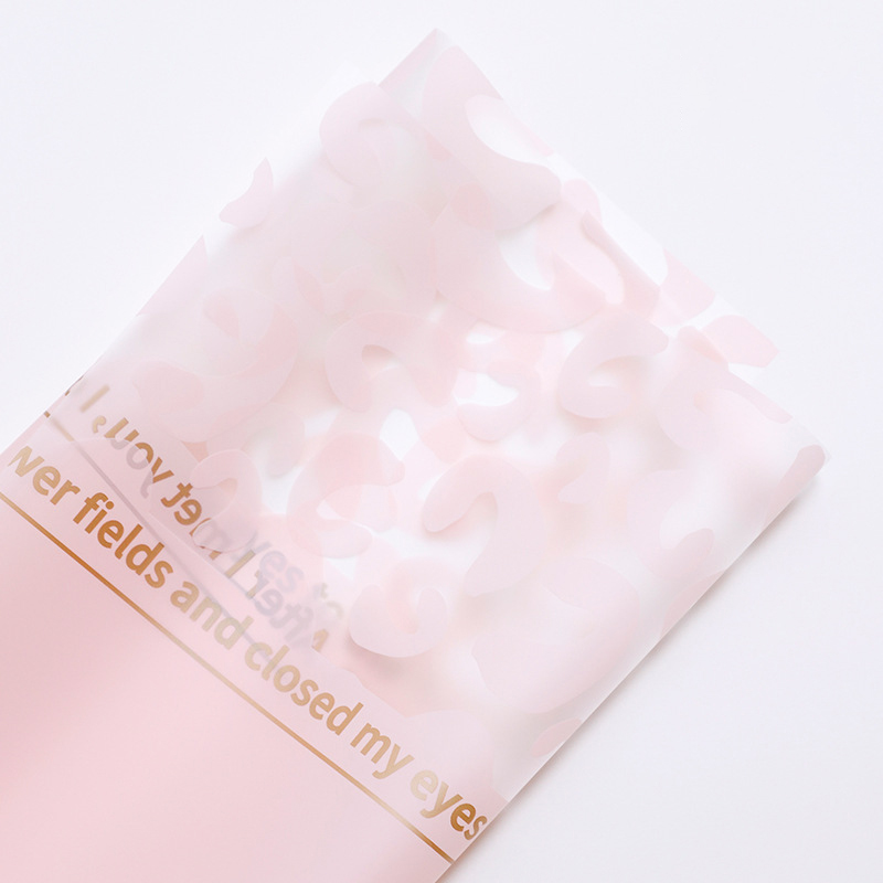 MYHC-08 Leopard Print Kanter Massagefilm Plast Blomma Förpackningsfilm