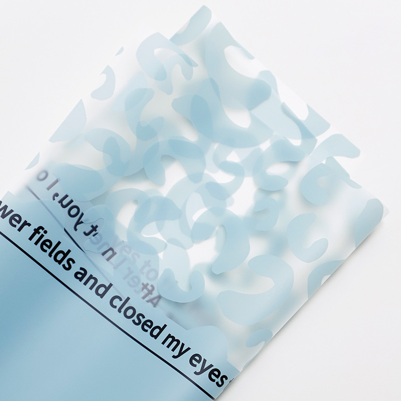 MYHC-08 Leopard Print Kanter Massagefilm Plast Blomma Förpackningsfilm