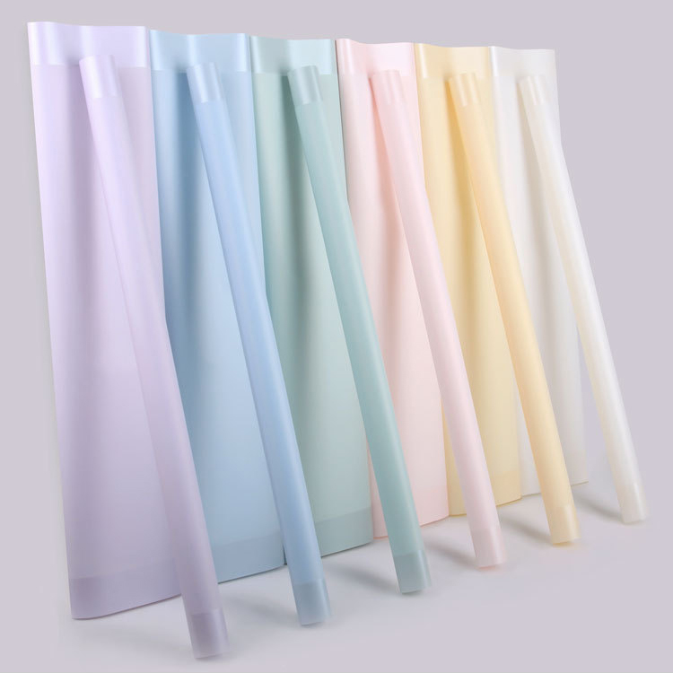 MYHC-09 Pösig kjol 57×57cm (±2cm) Enfärgad blomförpackningsfilm