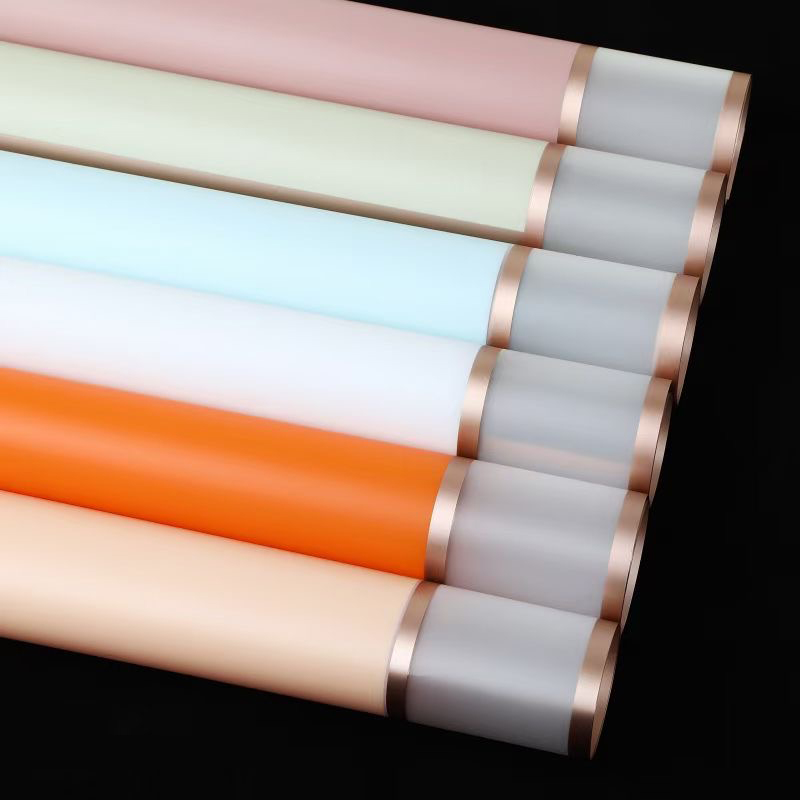 MYHC-10 Double Gold Edge Madrassfilm Bopp Matt Flower Packaging Film