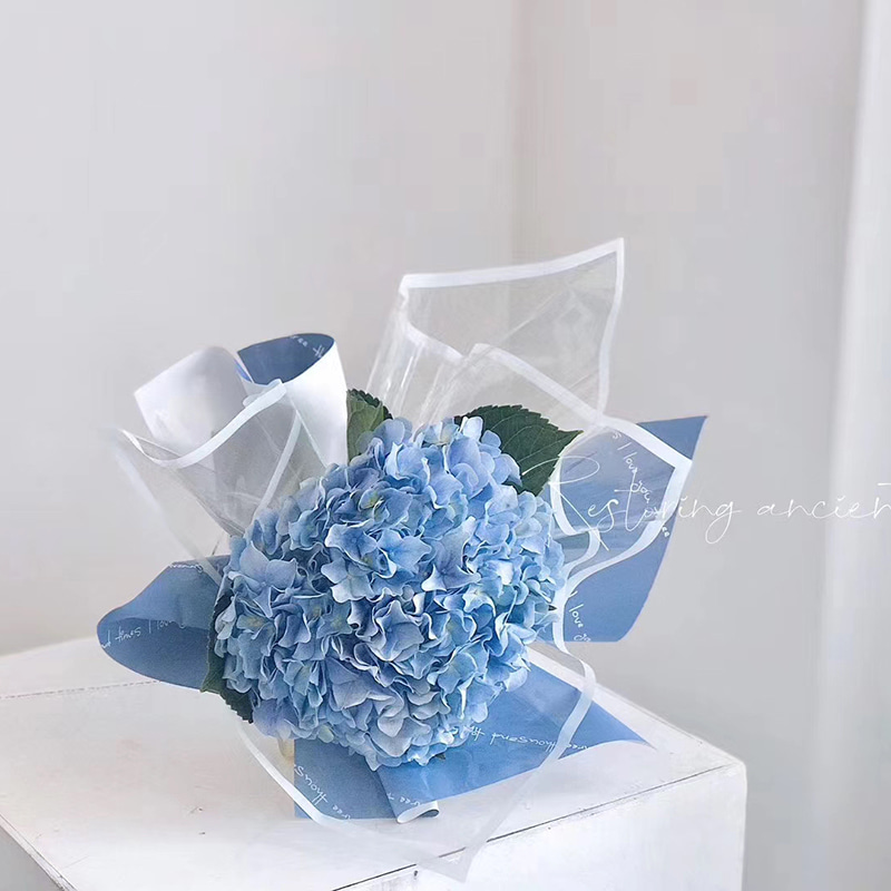 MYHC-15 Transparent monokrom kant plastblomma omslagspapper