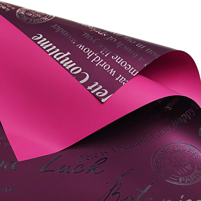 MYHC-19 enkelsidigt mönster aluminiumpläterad kohudsblomförpackningsfilm