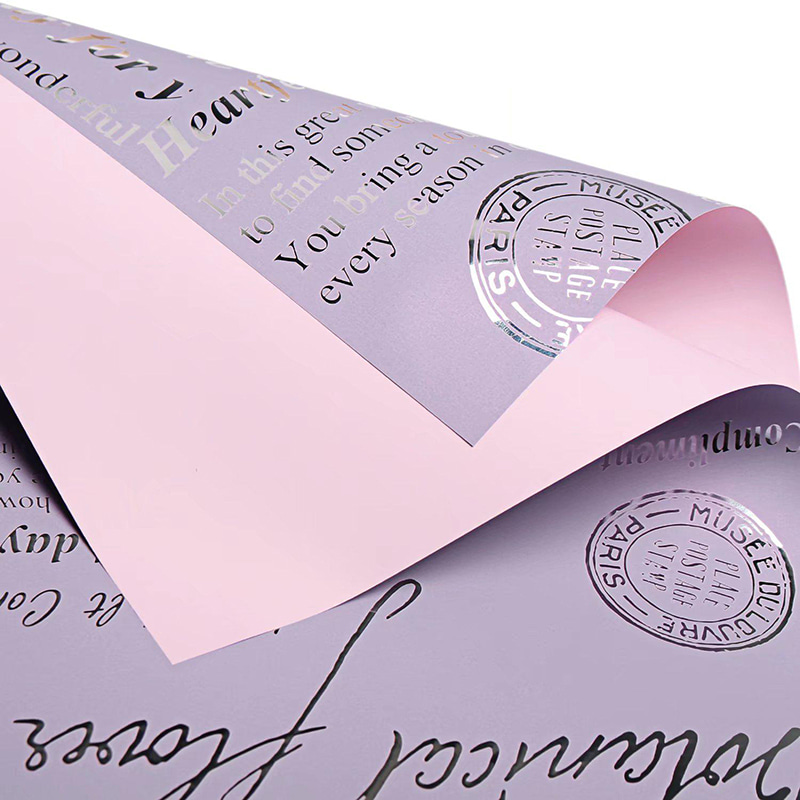 MYHC-19 enkelsidigt mönster aluminiumpläterad kohudsblomförpackningsfilm
