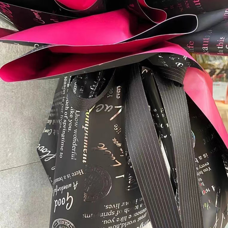 MYHC-19 enkelsidigt mönster aluminiumpläterad kohudsblomförpackningsfilm