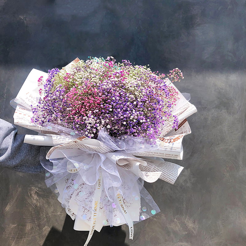 MYHC-21 Retro omslagspapper för kohudsblommor i tidningsstil