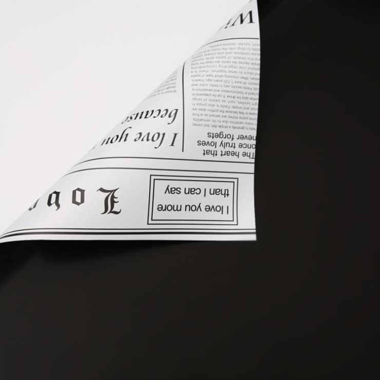 MYHC-23 enkelsidig tidningsstil, dubbelsidig och dubbelfärgad kohudsblomförpackningsfilm