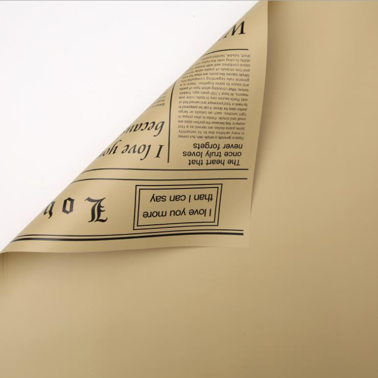 MYHC-23 enkelsidig tidningsstil, dubbelsidig och dubbelfärgad kohudsblomförpackningsfilm