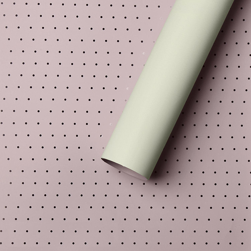 MYHC-34 Dot Decoration Dubbelsidig tvåfärgad aluminiumpläterad förpackningsfilm för bomullsblommor