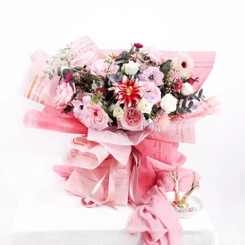 MYHC-52 Herb Golden Light Matt Film 57×57cm (±2cm) Blomma förpackningsfilm av plast