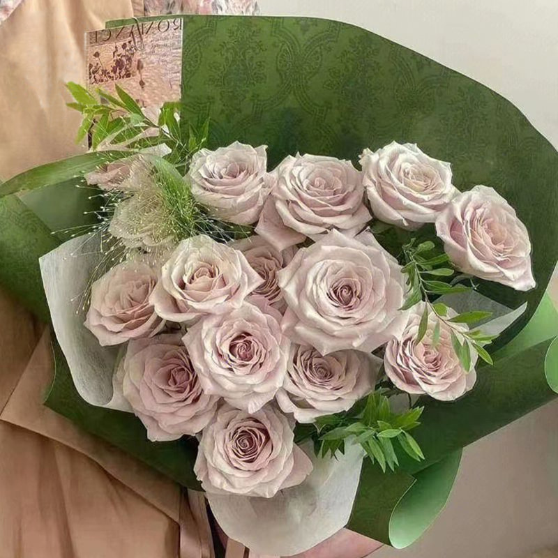 MYHC-56 Relieftryck monokromt omslagspapper för bomullsblommor
