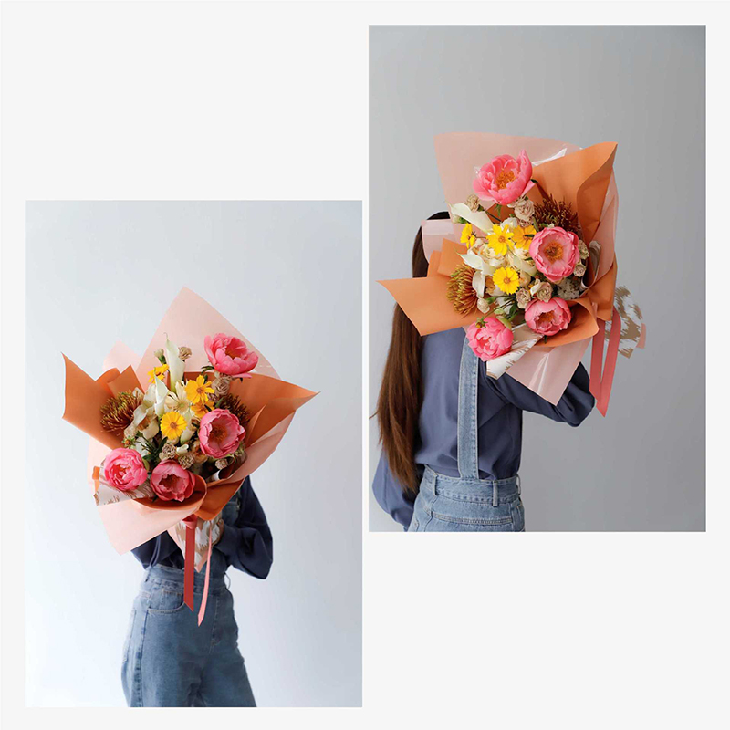 MYHC-57 Pärlfilm BOPP Vattentät Blomsterförpackningsfilm