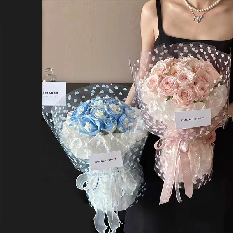 MYHC-62 Even Love Decoration OPP Transparent Flower Omslagspapper