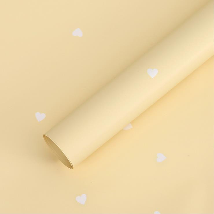 MYHC-63 Little Love Decoration Pearlescent Film Bopp Cotton Flower Packaging Film
