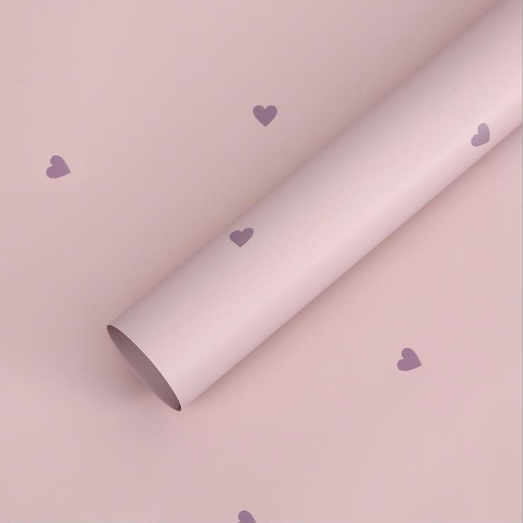 MYHC-63 Little Love Decoration Pearlescent Film Bopp Cotton Flower Packaging Film