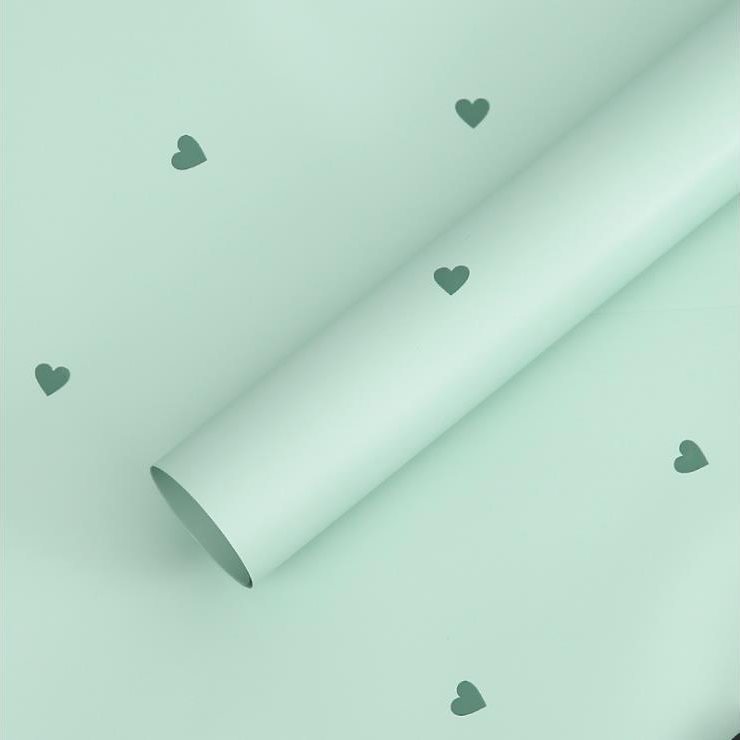 MYHC-63 Little Love Decoration Pearlescent Film Bopp Cotton Flower Packaging Film