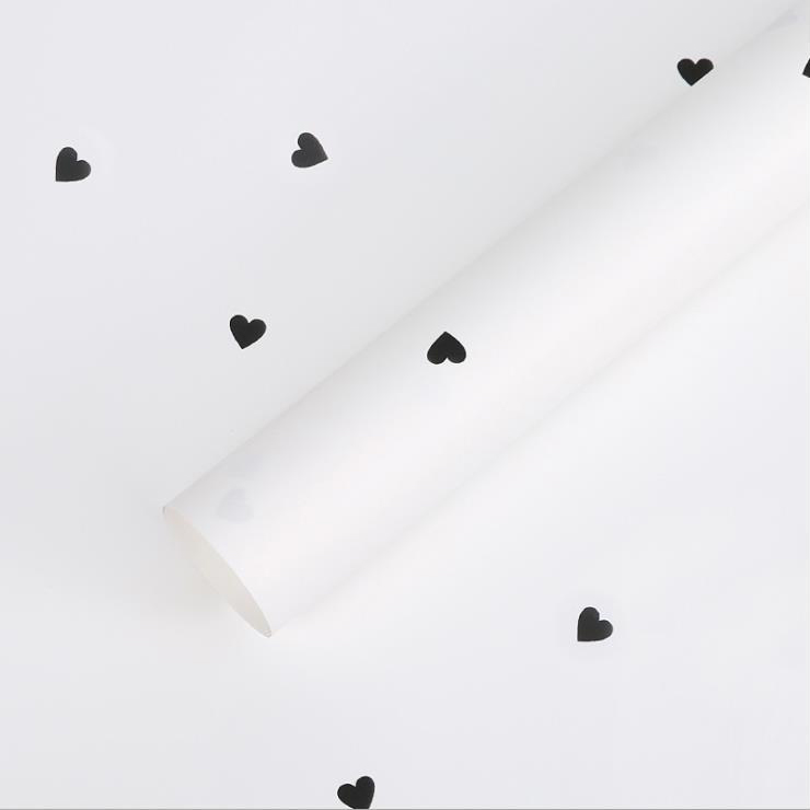 MYHC-63 Little Love Decoration Pearlescent Film Bopp Cotton Flower Packaging Film