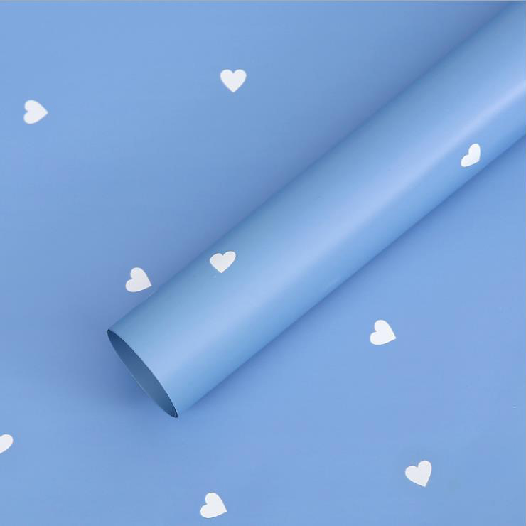 MYHC-63 Little Love Decoration Pearlescent Film Bopp Cotton Flower Packaging Film