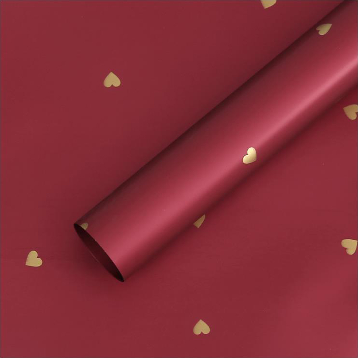 MYHC-63 Little Love Decoration Pearlescent Film Bopp Cotton Flower Packaging Film