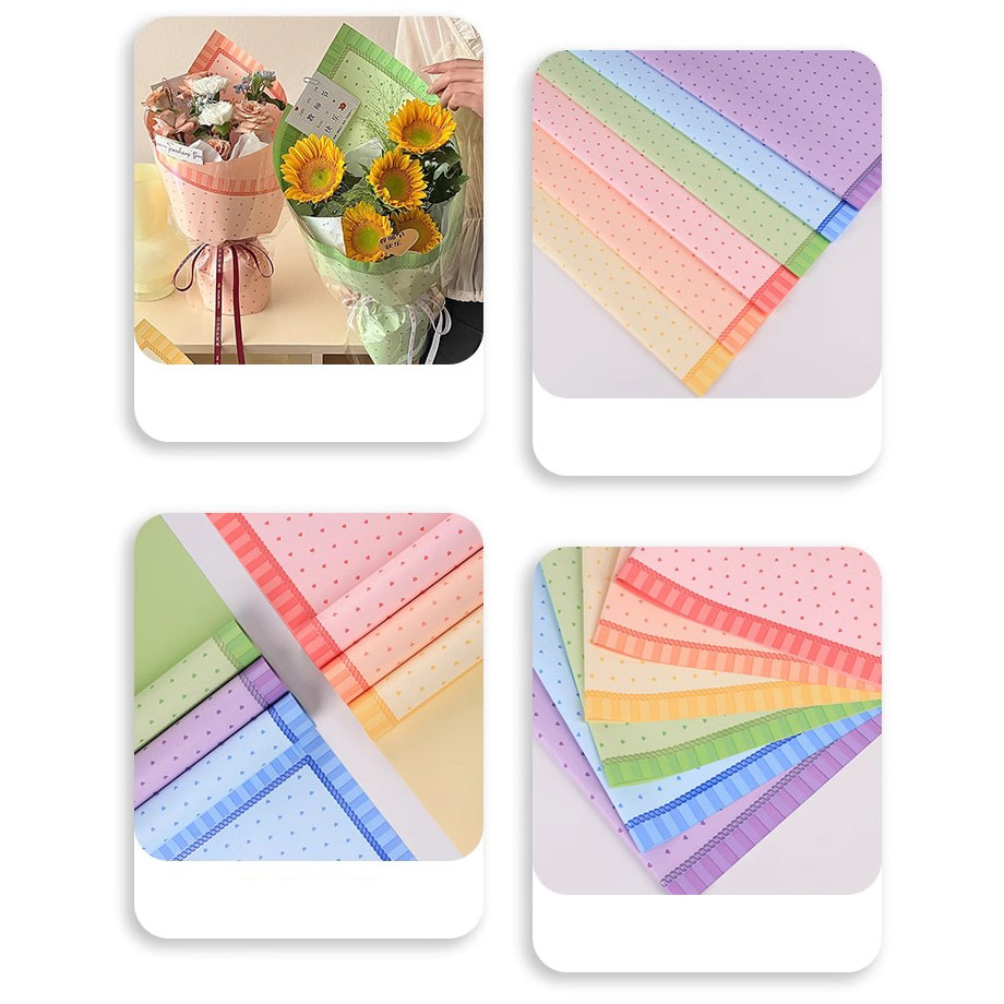 MYHC-65 Princess Dress Bright Color Plast Flower Packaging Film