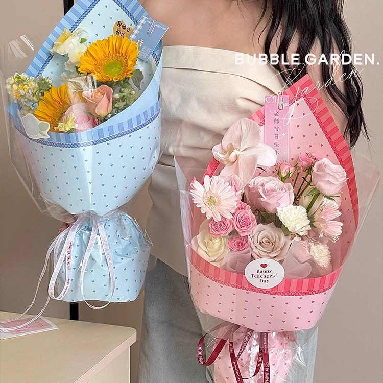 MYHC-65 Princess Dress Bright Color Plast Flower Packaging Film