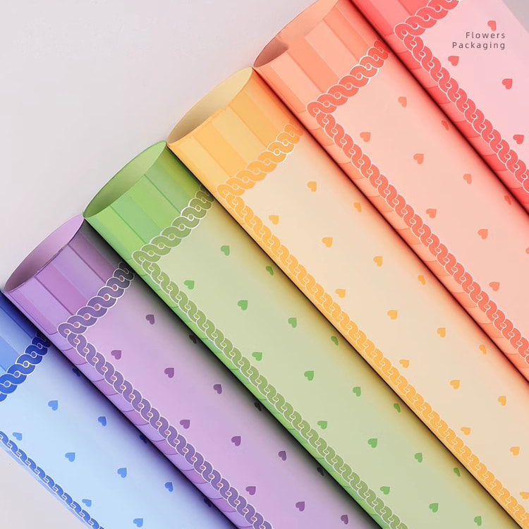 MYHC-65 Princess Dress Bright Color Plast Flower Packaging Film