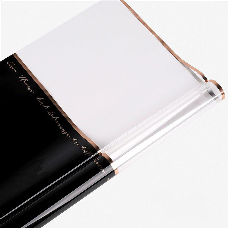 MYHC-70 Gold Line Plastic Flowers Opp Packaging Paper