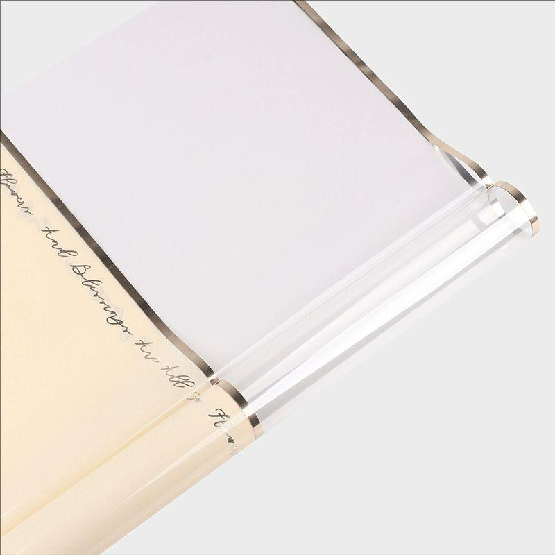 MYHC-70 Gold Line Plastic Flowers Opp Packaging Paper