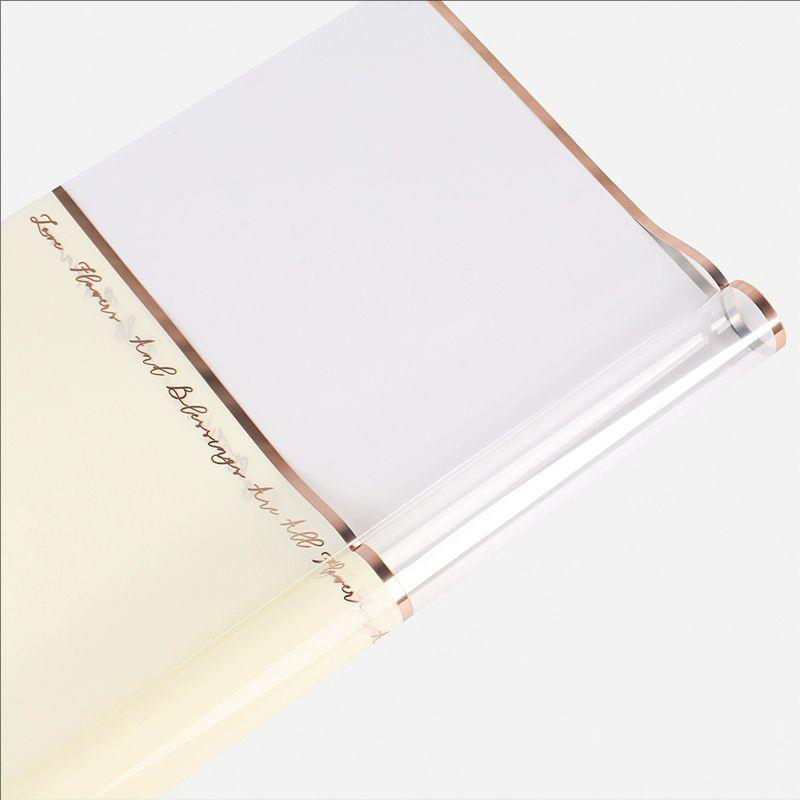 MYHC-70 Gold Line Plastic Flowers Opp Packaging Paper