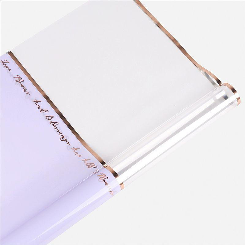 MYHC-70 Gold Line Plastic Flowers Opp Packaging Paper