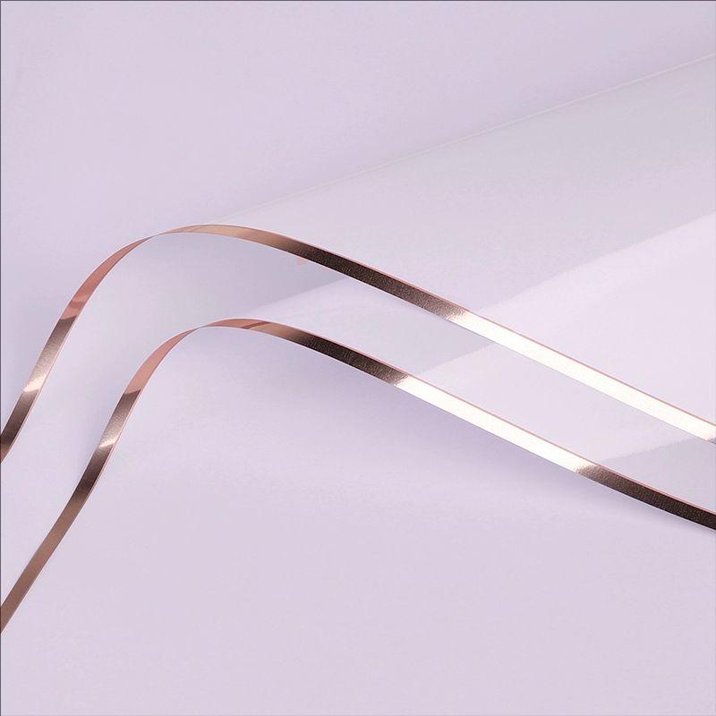MYHC-72 Solid Color Gold Edge Water Light Film Transparent Flower Packaging Film