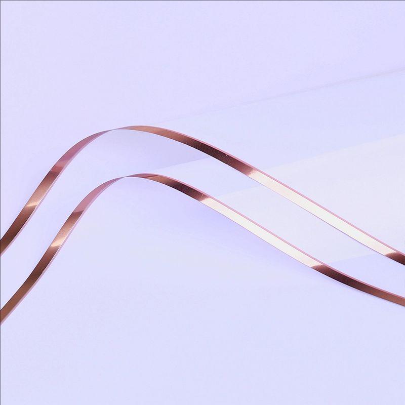 MYHC-72 Solid Color Gold Edge Water Light Film Transparent Flower Packaging Film