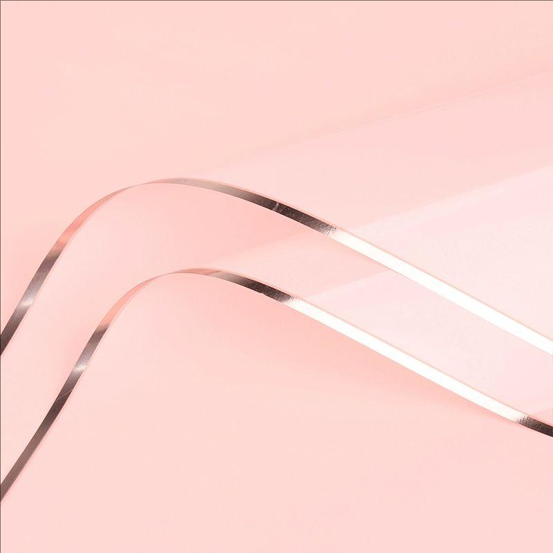 MYHC-72 Solid Color Gold Edge Water Light Film Transparent Flower Packaging Film