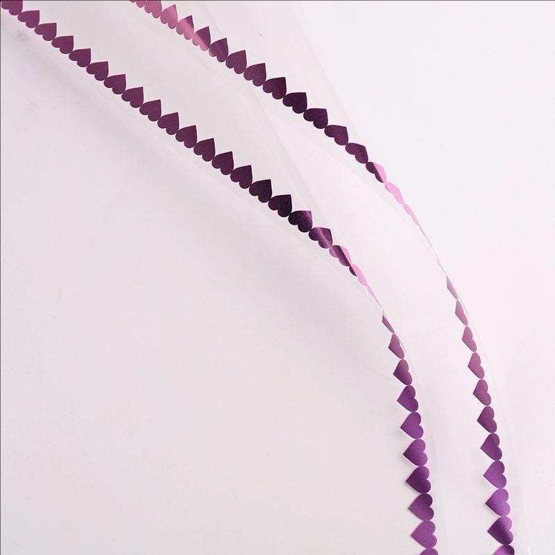 MYHC-73 Lace Glitter Film Opp Transparent Flower Packaging Film