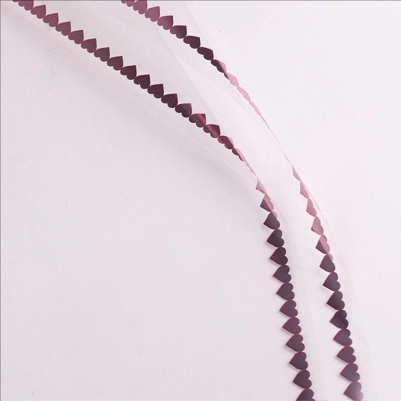 MYHC-73 Lace Glitter Film Opp Transparent Flower Packaging Film