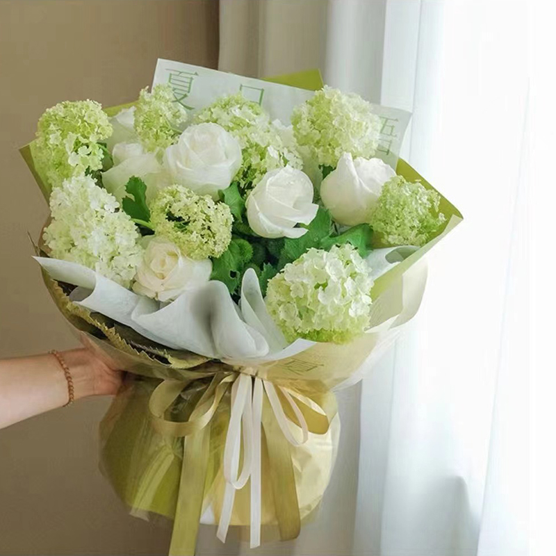 MYHC-74 Jelly Film OPP4.7 Silk Transparent Flower Omslagspapper