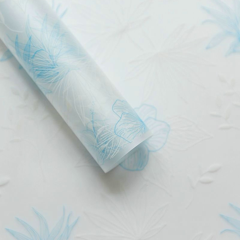 MYHC-80 Enkla växtlinjer Transparent film Blommor omslagspapper
