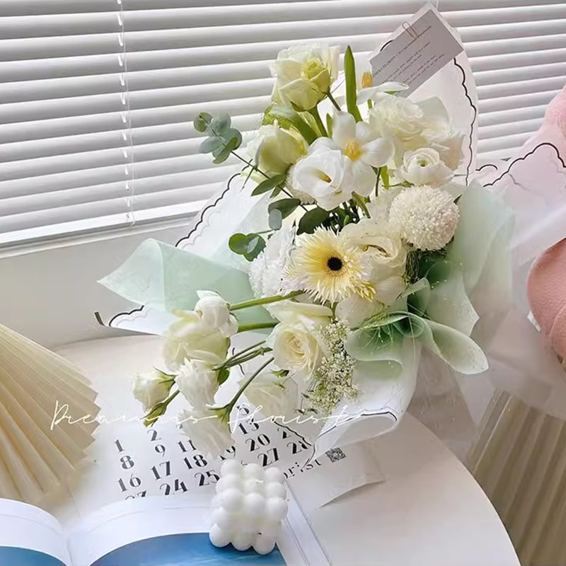 Petal gelé film blomma omslagspapper
