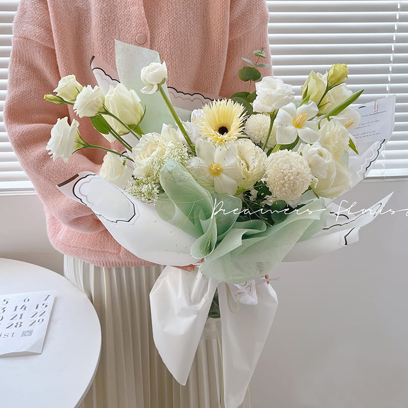Petal gelé film blomma omslagspapper