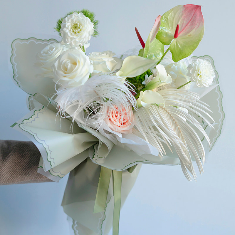 Petal gelé film blomma omslagspapper
