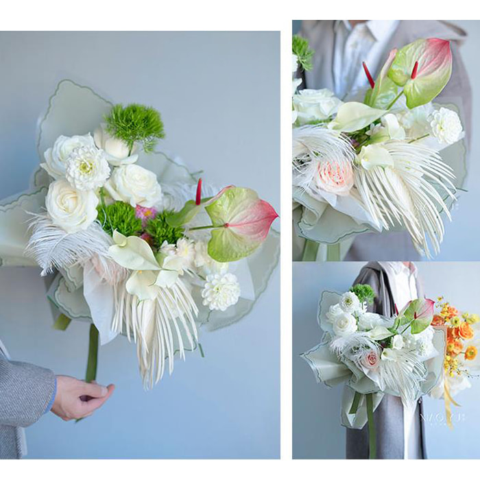 Petal gelé film blomma omslagspapper