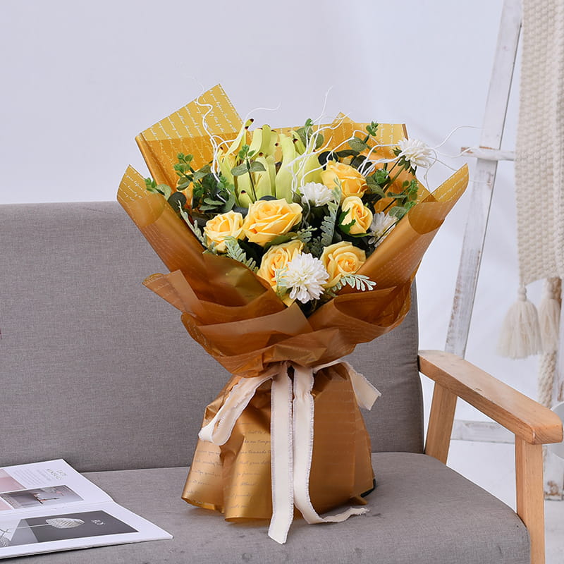 100 % vattentät förtjockad blomförpackningsfilm
