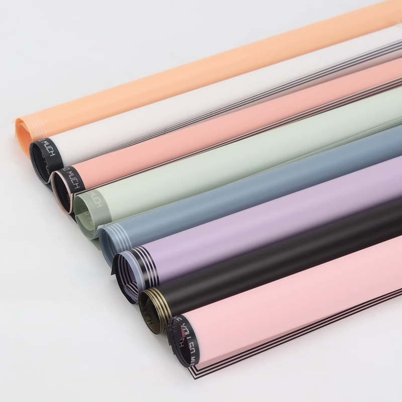 Plast vattentät prägling Matt laminering Blomma omslagspapper