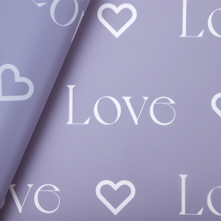 Kärleksbrev Tryck Design Blomsteromslag Nossa-papper med vattentät beläggning Färgglad