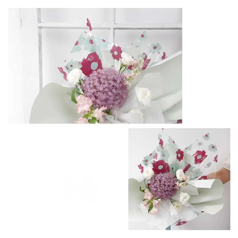 58x58cm vattentät plastblommarrulle