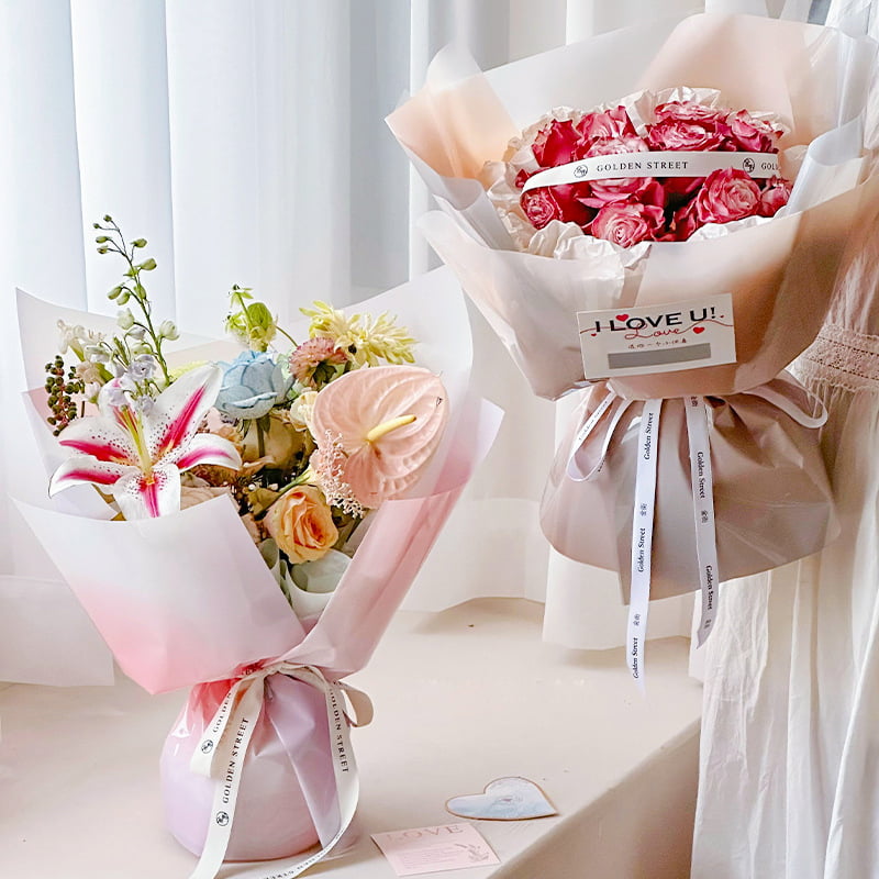 4,5 Mil OPP Blomma omslagspapper