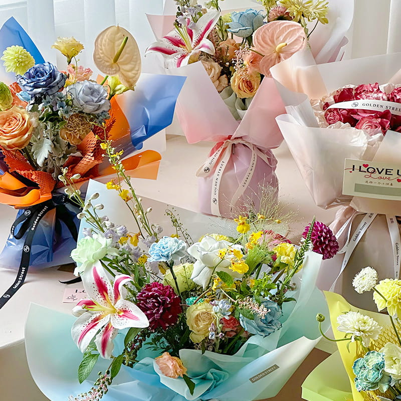 4,5 Mil OPP Blomma omslagspapper