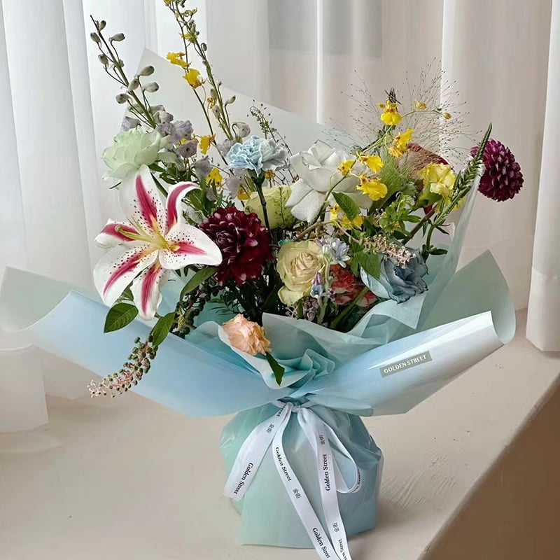 4,5 Mil OPP Blomma omslagspapper