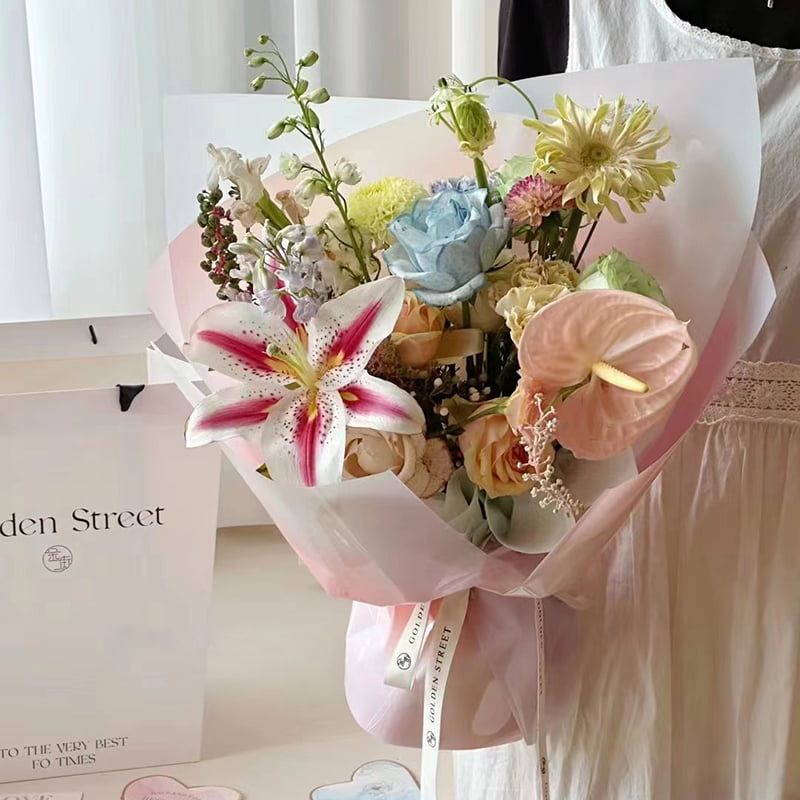 4,5 Mil OPP Blomma omslagspapper
