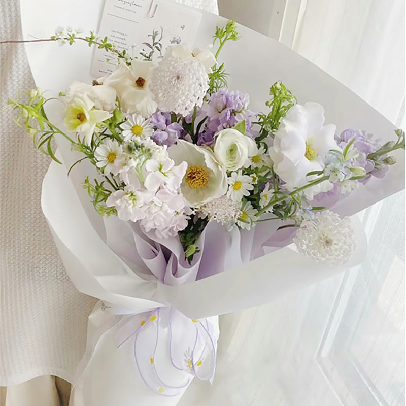 7,5 Mil tjocklek Blomomslagsfilm i plast